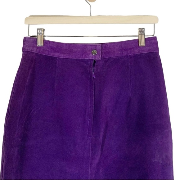 Vintage G III Suede Leather Skirt Size Medium - Picture 5 of 8